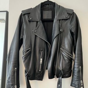 All Saints Balfern Leather Jacket Size 4